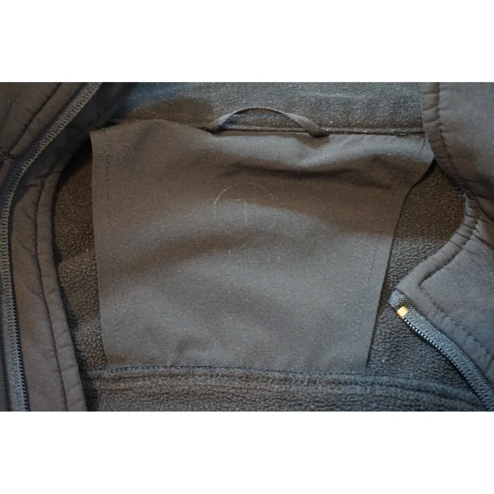 Tumi T-Tech Mens Black Softshell Fleece Lined Full Zip Jacket L